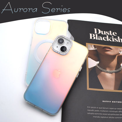 【光の魔法/オーロラ】iPhone17 ケース iPhone16e iPhone17Pro ケース iPhone15 iPhone16 ケース magsafe対応 iPhone11 iPhone12 iPhone13 iPhone14 ケース クリア アイフォン17 Air Pro Max iPhoneケース スマホケース カバー おしゃれ かわいい 韓国