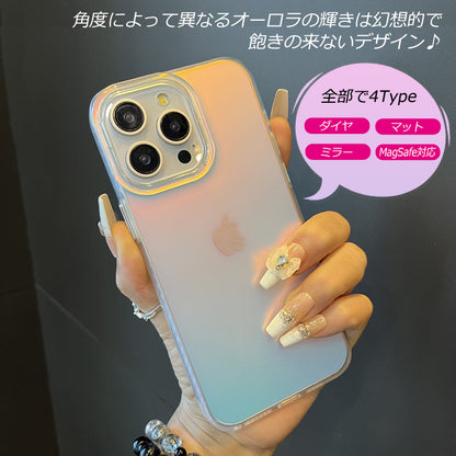 【光の魔法/オーロラ】iPhone17 ケース iPhone16e iPhone17Pro ケース iPhone15 iPhone16 ケース magsafe対応 iPhone11 iPhone12 iPhone13 iPhone14 ケース クリア アイフォン17 Air Pro Max iPhoneケース スマホケース カバー おしゃれ かわいい 韓国