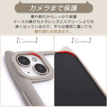 【猫耳ケース】iPhone17 ケース iPhone17 Pro ケース iPhone16e iPhone16 ケース iPhone14 iPhone15 ケース iPhone11 iPhone12 iPhone13 ケース iPhone17 Air Pro Max Plus ケース クリア iPhoneケース スマホケース 猫 カバー おしゃれ かわいい 韓国