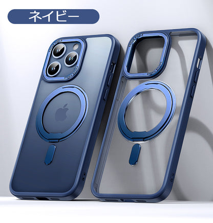 【多機能360°回転式スタンド】Magsafe対応 iPhoneケース