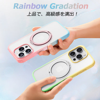【多機能360°回転スタンド】iPhone17 ケース Magsafe対応 iPhone17Pro ケース iPhone15 iPhone16 ケース iPhone12 iPhone13 iPhone14 ケース iPhone17 Air Pro Max Plus iPhoneケース スマホケース クリア マグセーフ カバー リング かわいい おしゃれ