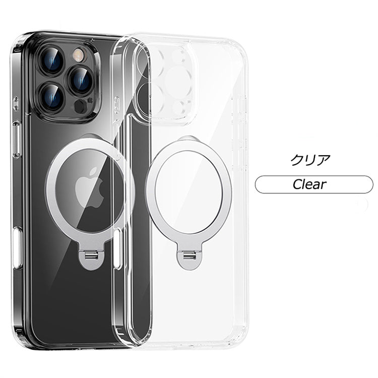 【多機能360°回転スタンド】iPhone16 ケース iPhone16e ケース Magsafe対応 iPhone15 ケース iPhone14 ケース Magsafe ケース iPhone12 iPhone13 ケース 16Pro 15Pro iPhoneケース スマホケース クリア 透明 カバー リング付き おしゃれ かわいい韓国
