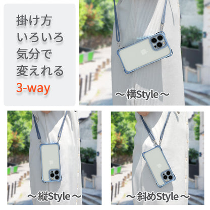 スマホショルダー iPhone17 ケース iPhone16e iPhone17Pro ケース iPhone15 iPhone16 ケース iPhone12 iPhone13 iPhone14 ケース クリア iPhone17 Air Pro Max iPhone11 SE3 iPhoneケース スマホケース カバー ショルダー タイプ ストラップ 紐 韓国