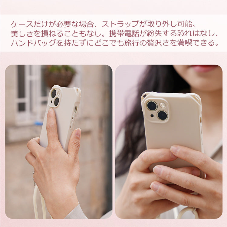 スマホショルダー iPhone17 ケース iPhone16 iPhone17Pro ケース iPhone16e iPhone15 ケース iPhone12 iPhone13 iPhone14 ケース iPhone17 Air Pro Max Plus SE3 iPhone11 カバー クリア iPhoneケース スマホケース ショルダー タイプ ストラップ 紐