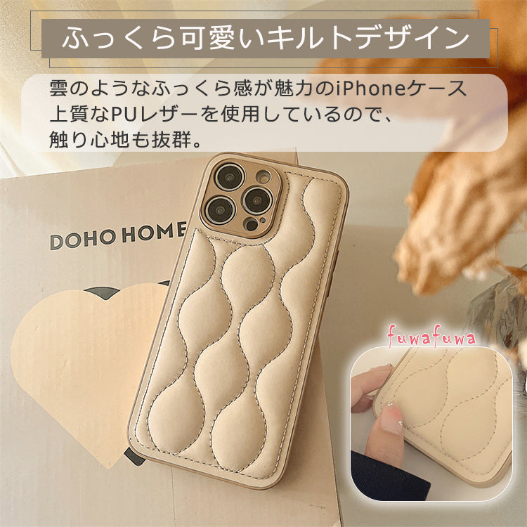 【大人かわいい雰囲気】iPhone17 ケース iPhone16e iPhone17Pro ケース iPhone16 iPhone15 ケース iPhone14 iPhone12 iPhone13 mini ケース iPhone17 Air Pro Max SE3 iPhone11 ケース iPhoneケース スマホケース キルティング かわいい おしゃれ 韓国 カバー