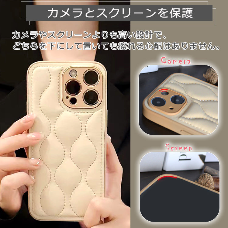【大人かわいい雰囲気】iPhone17 ケース iPhone16e iPhone17Pro ケース iPhone16 iPhone15 ケース iPhone14 iPhone12 iPhone13 mini ケース iPhone17 Air Pro Max SE3 iPhone11 ケース iPhoneケース スマホケース キルティング かわいい おしゃれ 韓国 カバー