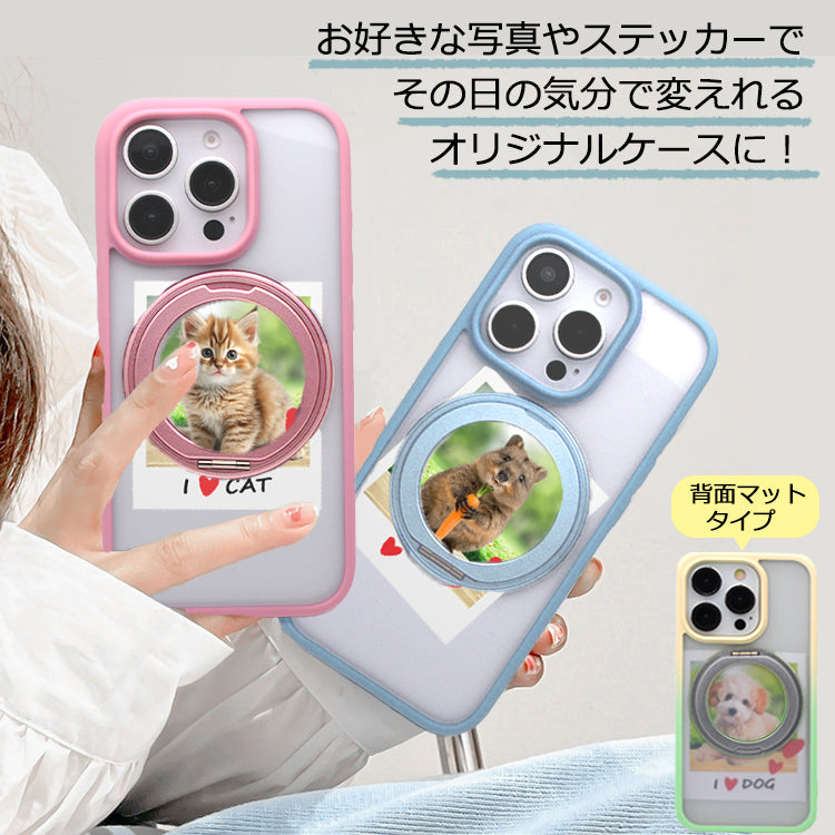 【多機能360°回転スタンド】Magsafe対応 iPhoneケース