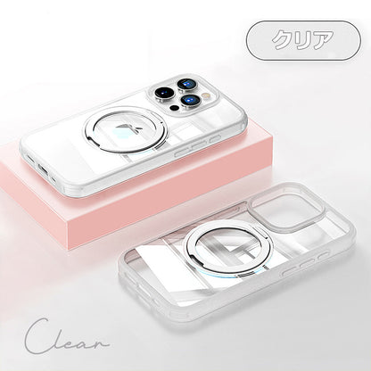 【多機能360°回転スタンド】Magsafe対応 iPhoneケース