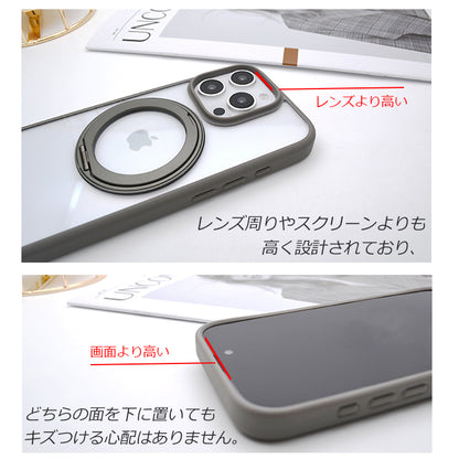 【多機能360°回転スタンド】Magsafe対応 iPhoneケース