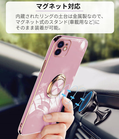 【リング一体型 高級感】iPhone17 ケース iPhone16e iPhone17Pro ケース iPhone15 iPhone16 ケース iPhone14 iPhone12 iPhone13 mini ケース iPhone17 Air Pro Max Plus iPhone SE 第3世代 ケース iPhone11 カバー iPhoneケース スマホケース リング付き 韓国