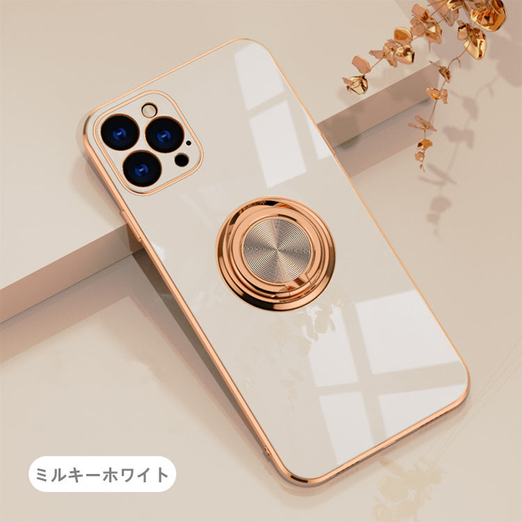 【リング一体型 高級感】iPhone17 ケース iPhone16e iPhone17Pro ケース iPhone15 iPhone16 ケース iPhone14 iPhone12 iPhone13 mini ケース iPhone17 Air Pro Max Plus iPhone SE 第3世代 ケース iPhone11 カバー iPhoneケース スマホケース リング付き 韓国