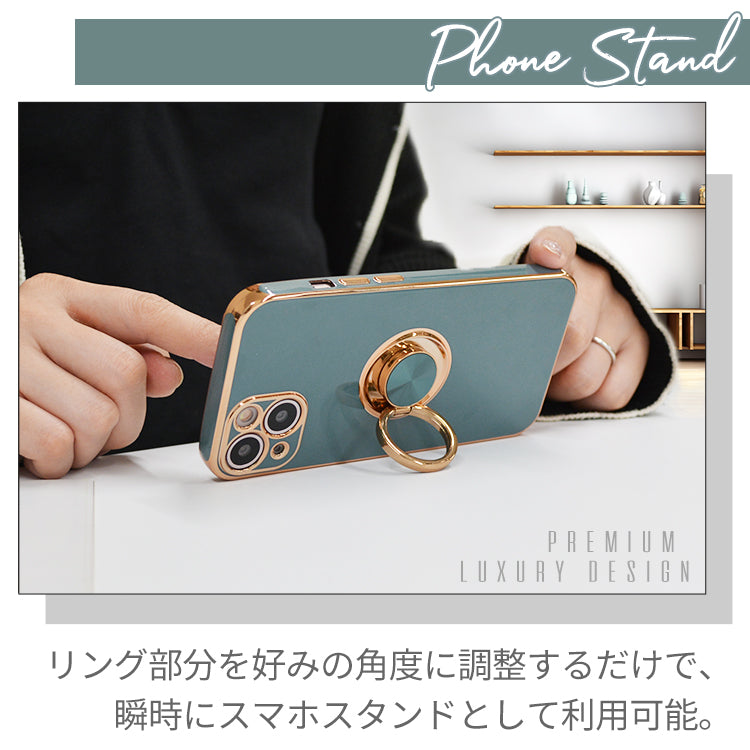 【リング一体型 高級感】iPhone17 ケース iPhone16e iPhone17Pro ケース iPhone15 iPhone16 ケース iPhone14 iPhone12 iPhone13 mini ケース iPhone17 Air Pro Max Plus iPhone SE 第3世代 ケース iPhone11 カバー iPhoneケース スマホケース リング付き 韓国