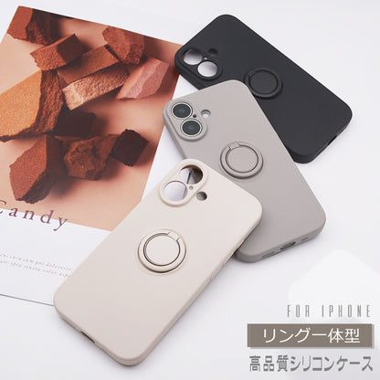 【リング一体型】iPhone17 ケース iPhone16e iPhone17Pro ケース iPhone15 iPhone16 ケース iPhone14 iPhone12 iPhone13 mini ケース iPhone17 Air Pro Max Plus iPhone SE 第3世代 ケース iPhone11 iPhoneケース スマホケース カバー リング付き 韓国