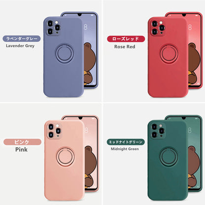 【リング一体型】iPhone17 ケース iPhone16e iPhone17Pro ケース iPhone15 iPhone16 ケース iPhone14 iPhone12 iPhone13 mini ケース iPhone17 Air Pro Max Plus iPhone SE 第3世代 ケース iPhone11 iPhoneケース スマホケース カバー リング付き 韓国