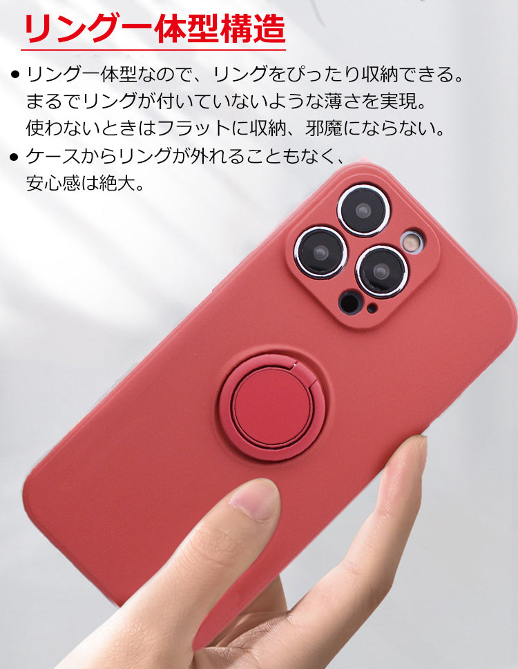 【リング一体型】iPhone17 ケース iPhone16e iPhone17Pro ケース iPhone15 iPhone16 ケース iPhone14 iPhone12 iPhone13 mini ケース iPhone17 Air Pro Max Plus iPhone SE 第3世代 ケース iPhone11 iPhoneケース スマホケース カバー リング付き 韓国