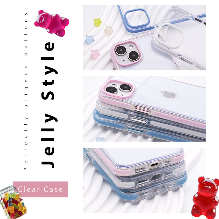 【透き通る美しさ 】Jelly Style iPhoneケース クリアケース