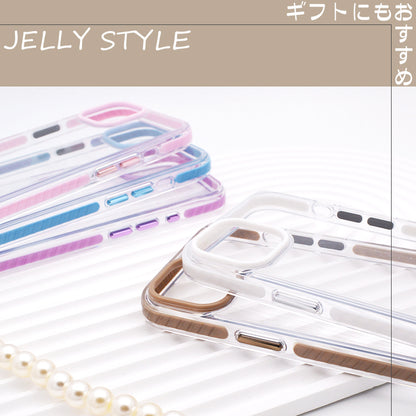 【透き通る美しさ 】Jelly Style iPhoneケース クリアケース
