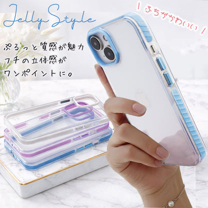 【透き通る美しさ 】Jelly Style iPhoneケース クリアケース