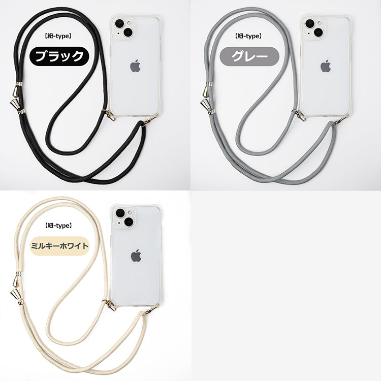 【クリアスマホショルダー】 iPhoneケース
