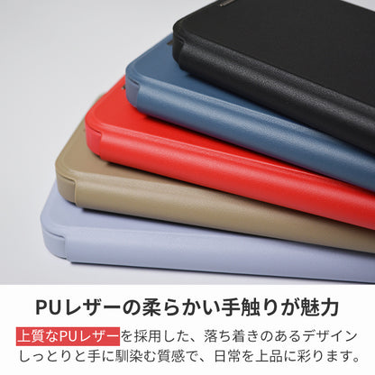 【PUレザー&背面クリア 手帳型】MagSafe対応 iPhoneケース