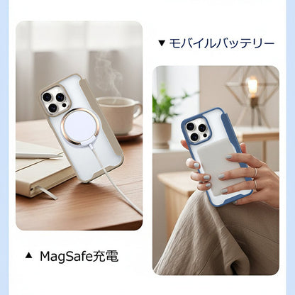 【PUレザー&背面クリア 手帳型】MagSafe対応 iPhoneケース