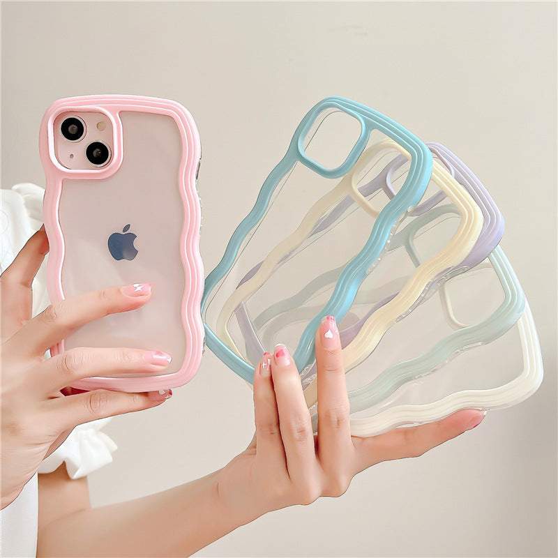 【なみなみ可愛い】ウェーブ iPhoneケース MagSafe対応
