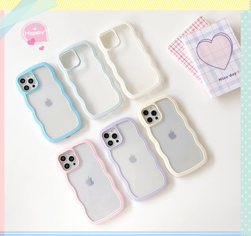 【なみなみ可愛い】ウェーブ iPhoneケース MagSafe対応