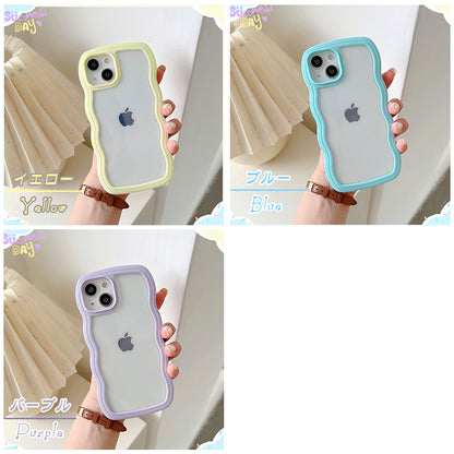 【なみなみ可愛い】ウェーブ iPhoneケース MagSafe対応