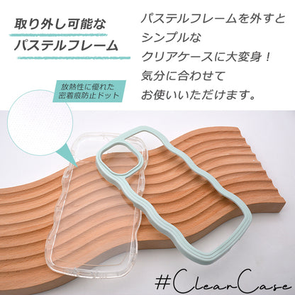 【なみなみ可愛い】ウェーブ iPhoneケース MagSafe対応