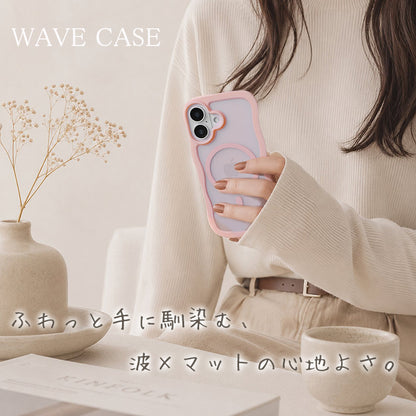 【なみなみ可愛い&マット】 iPhoneケース MagSafe対応