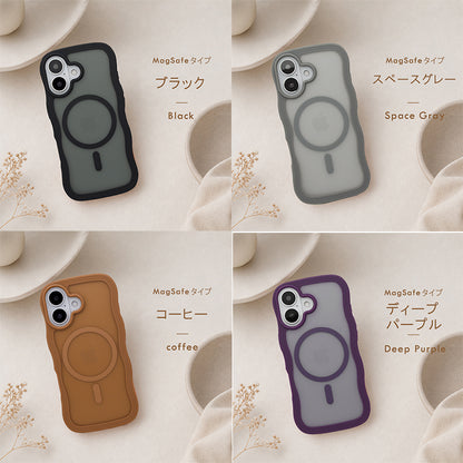 【なみなみ可愛い&マット】 iPhoneケース MagSafe対応