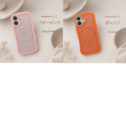 【なみなみ可愛い&マット】 iPhoneケース MagSafe対応