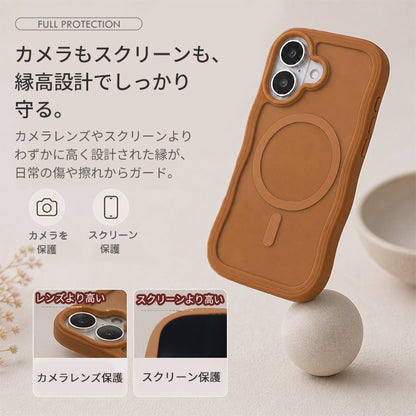 【なみなみ可愛い&マット】 iPhoneケース MagSafe対応