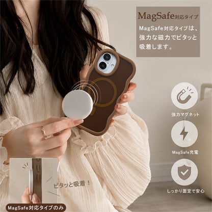 【マット なみなみ可愛い】iPhone17 ケース iPhone17e ケース MagSafe対応 iPhone16e iPhone15 iPhone16 ケース iPhone12 iPhone13 iPhone14 ケース iPhone17Pro 16Pro 15Pro クリア iPhoneケース スマホケース 波ウェーブ カバー かわいい 韓国 SNS 人気