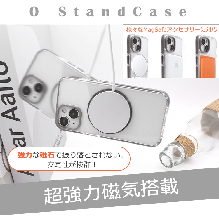 【 360°回転スタンド一体型】MagSafe対応 iPhone17 ケース iPhone17Pro ケース iPhone16 iPhone16e ケース iPhone14 iPhone15 ケース iPhone12 iPhone13 ケース iPhone17 Air Pro Max iPhoneケース スマホケース クリア カバー リング付き かわいい韓国