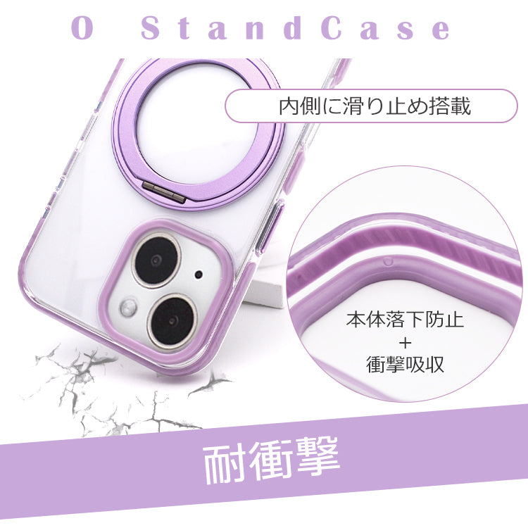 【 360°回転スタンド一体型】MagSafe対応 iPhone17 ケース iPhone17Pro ケース iPhone16 iPhone16e ケース iPhone14 iPhone15 ケース iPhone12 iPhone13 ケース iPhone17 Air Pro Max iPhoneケース スマホケース クリア カバー リング付き かわいい韓国