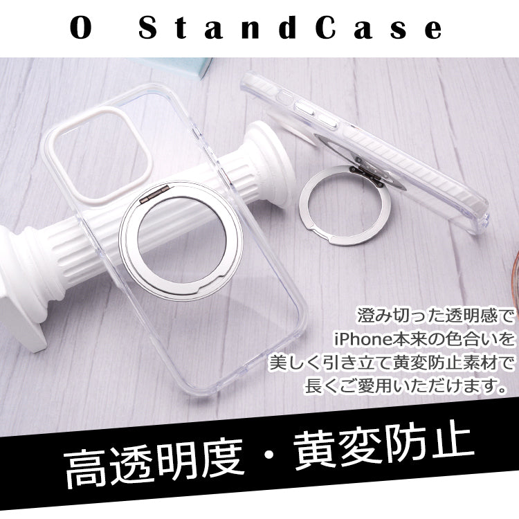 【 360°回転スタンド一体型】MagSafe対応 iPhone17 ケース iPhone17Pro ケース iPhone16 iPhone16e ケース iPhone14 iPhone15 ケース iPhone12 iPhone13 ケース iPhone17 Air Pro Max iPhoneケース スマホケース クリア カバー リング付き かわいい韓国