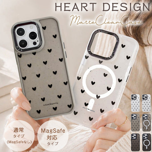 【大人&可愛い】Heart Dot iPhoneケース MagSafe対応