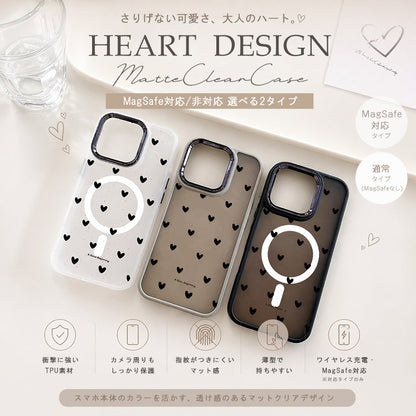 【大人&可愛い】Heart Dot iPhoneケース MagSafe対応