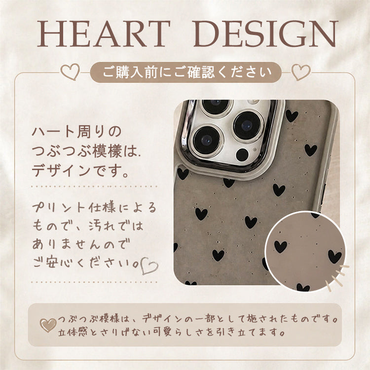 【大人&可愛い】Heart Dot iPhoneケース MagSafe対応
