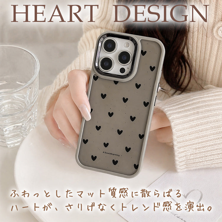 【大人&可愛い】Heart Dot iPhoneケース MagSafe対応