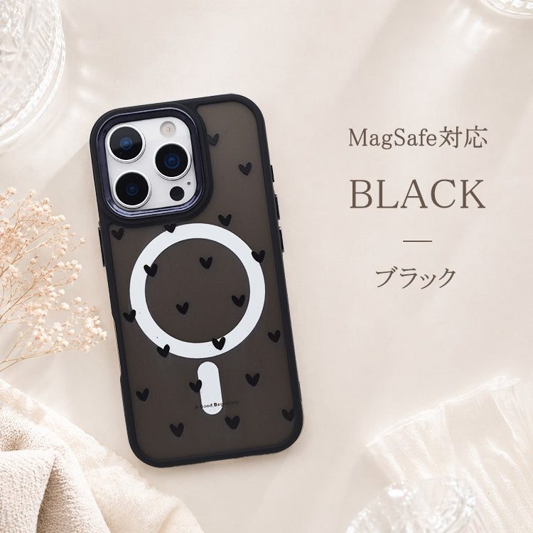 【大人&可愛い】Heart Dot iPhoneケース MagSafe対応