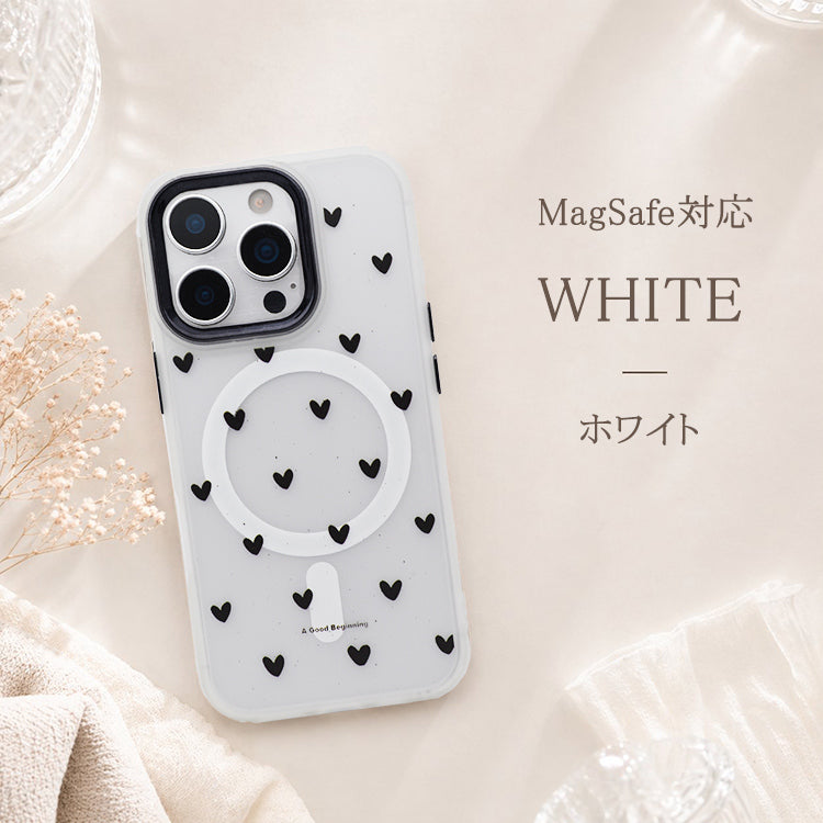 【大人&可愛い】Heart Dot iPhoneケース MagSafe対応