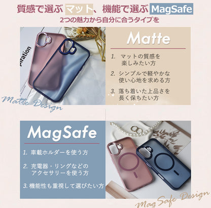 【マットで上品な質感】Metal-Hole iPhoneケース MagSafe対応