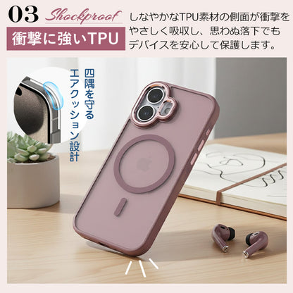 【マットで上品な質感】Metal-Hole iPhoneケース MagSafe対応
