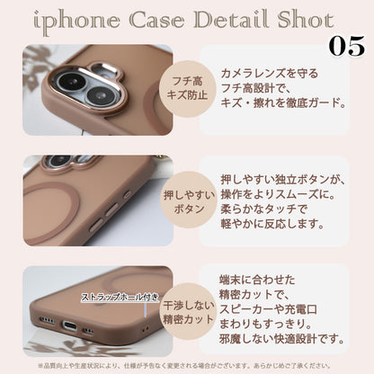 【マットで上品な質感】Metal-Hole iPhoneケース MagSafe対応