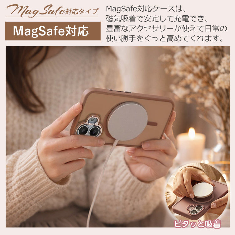 【マットで上品な質感】Metal-Hole iPhoneケース MagSafe対応