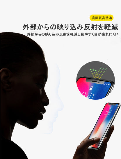 【反射防止/指紋防止】iPhone ガラスフィルム アンチグレア iPhone17 フィルム iPhone16e iPhone16 フィルム iPhone14 iPhone15 フィルム iPhone17 Air Pro Max Plus iPhone12 iPhone13 mini フィルム iPhone SE 第3世代 iPhone11 保護フィルム マット