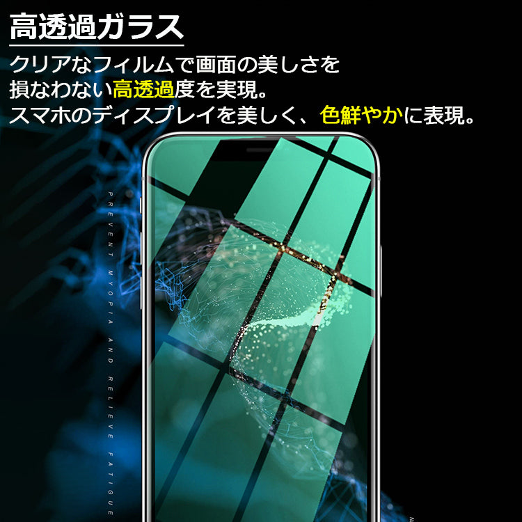 【反射防止/指紋防止】iPhone ガラスフィルム 保護フィルム