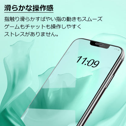 【反射防止/指紋防止】iPhone ガラスフィルム 保護フィルム